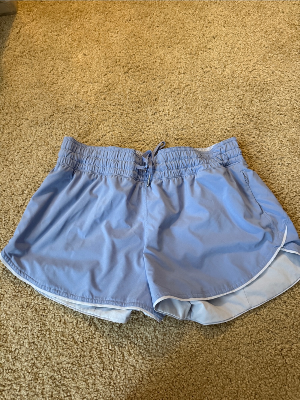 lululemon athletica Sky Blue Running Shorts with Drawstring